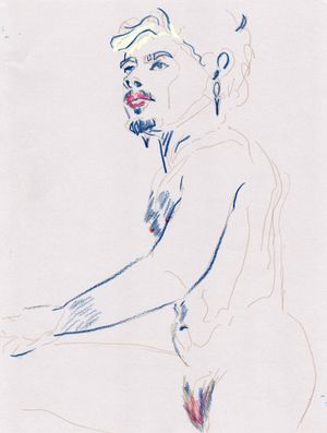 A pencil drawing of zephyr