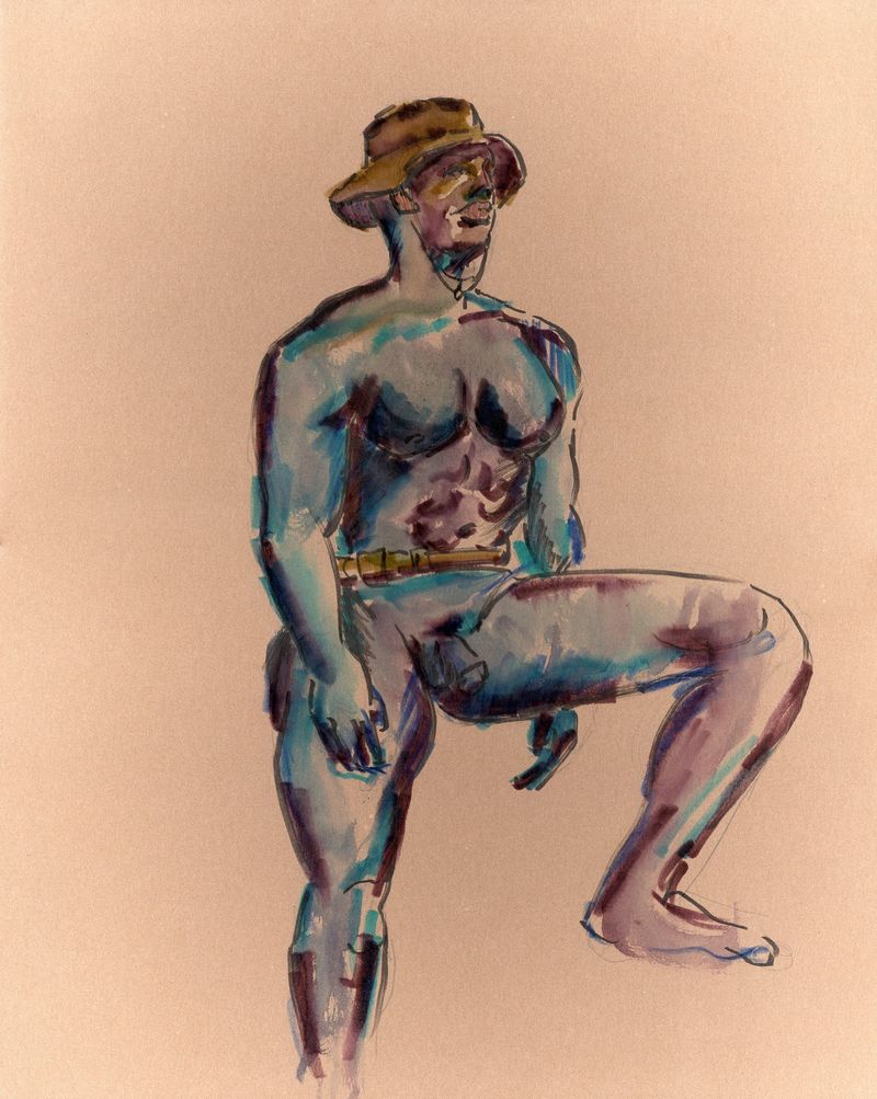 Rae seated