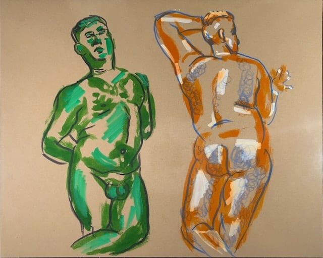 10 minute drawings- watercolor marker with inktense line