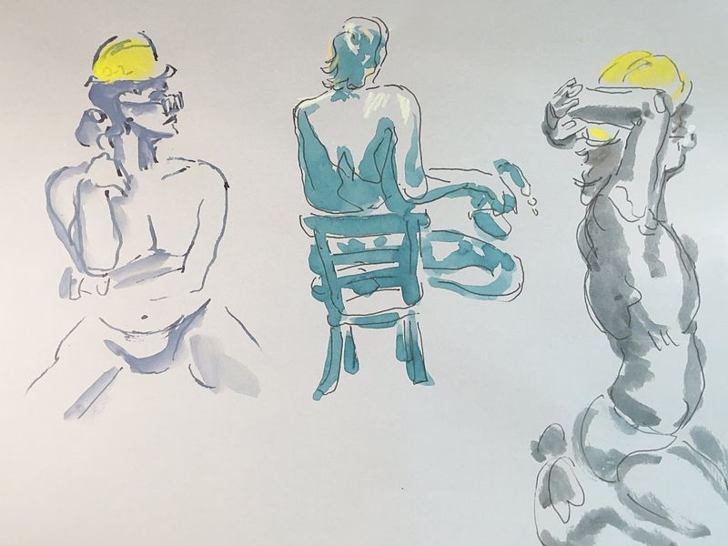 5 minute warmup gesture sketches of Lev