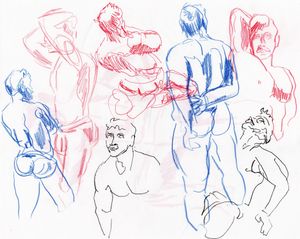 2 minute warmup gestures on paper