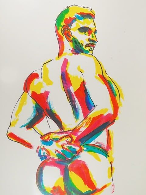 A Watercolor marker portrait of Tommy