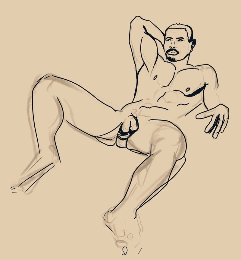 Dee spread pose