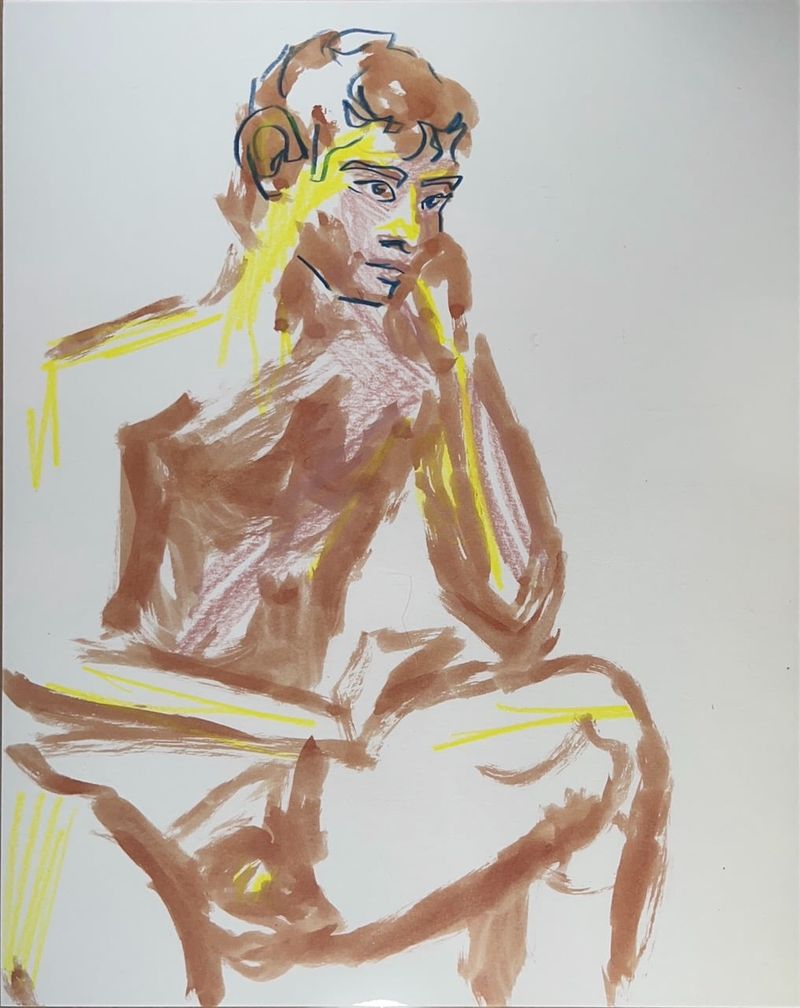 Thinker pose