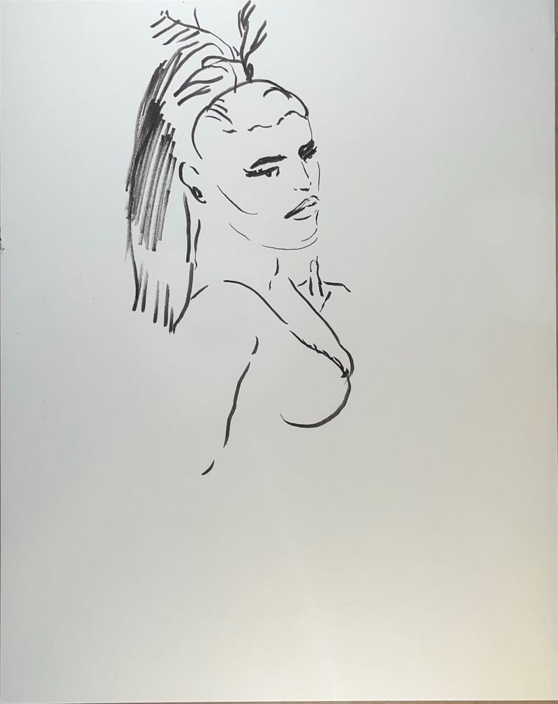 Line art of Alexa
