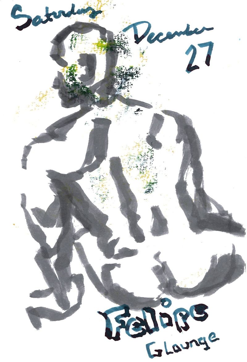 My Index Card journal for the evening