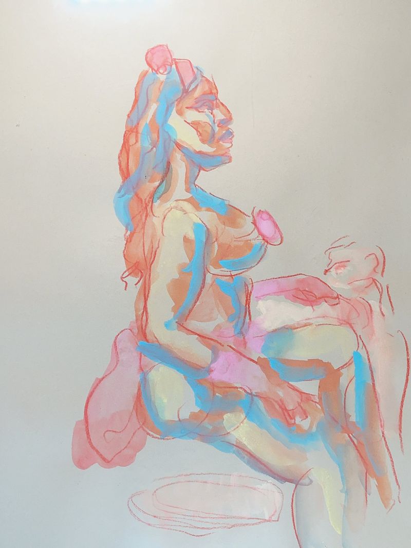 Alexa in pastel tones