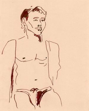dip pen ink drawing