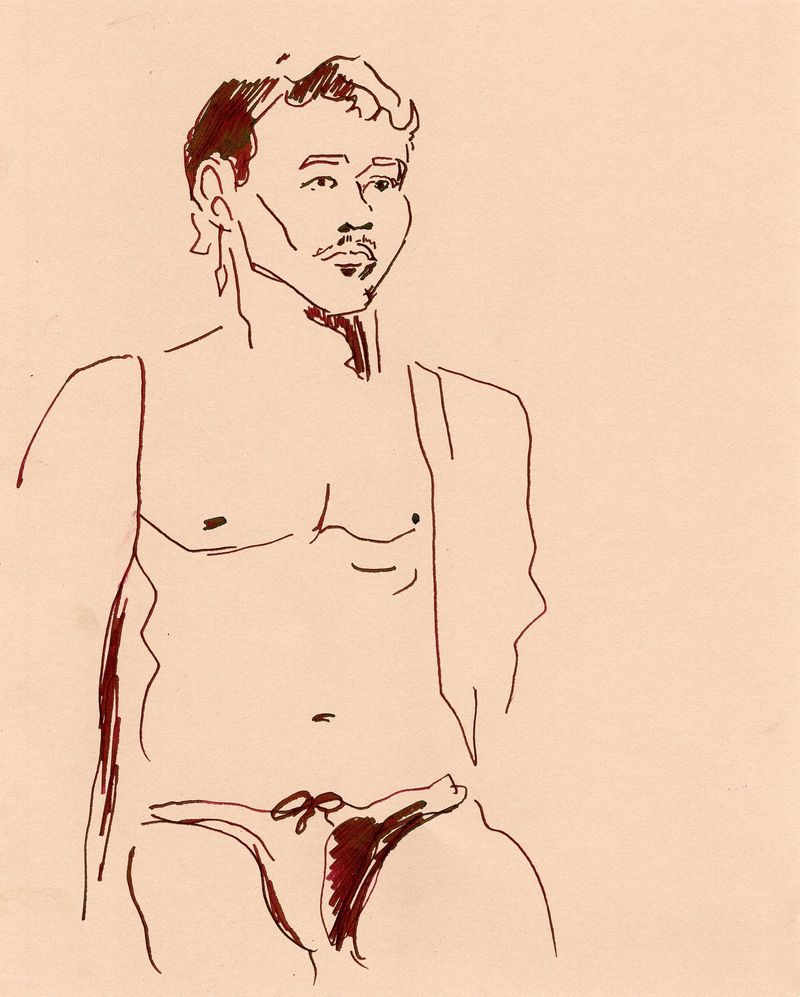 dip pen ink drawing