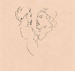 Valmir and Viktor drawn facing each other
