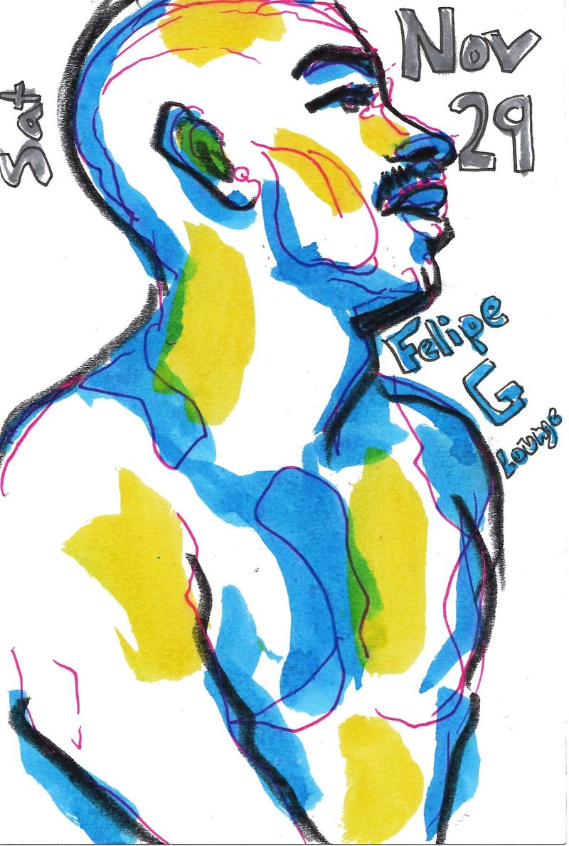 My journal drawing for the day