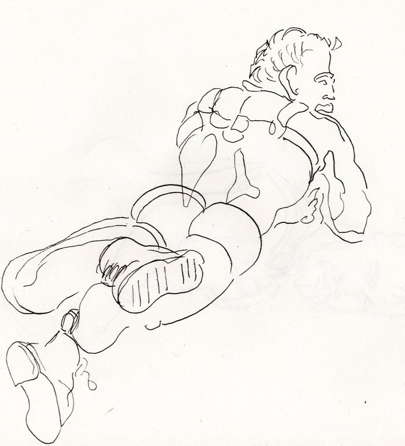 Reclining pose