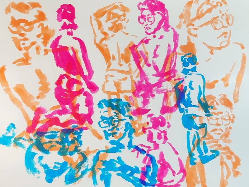 2 minute warmup gesture sketches of Lev
