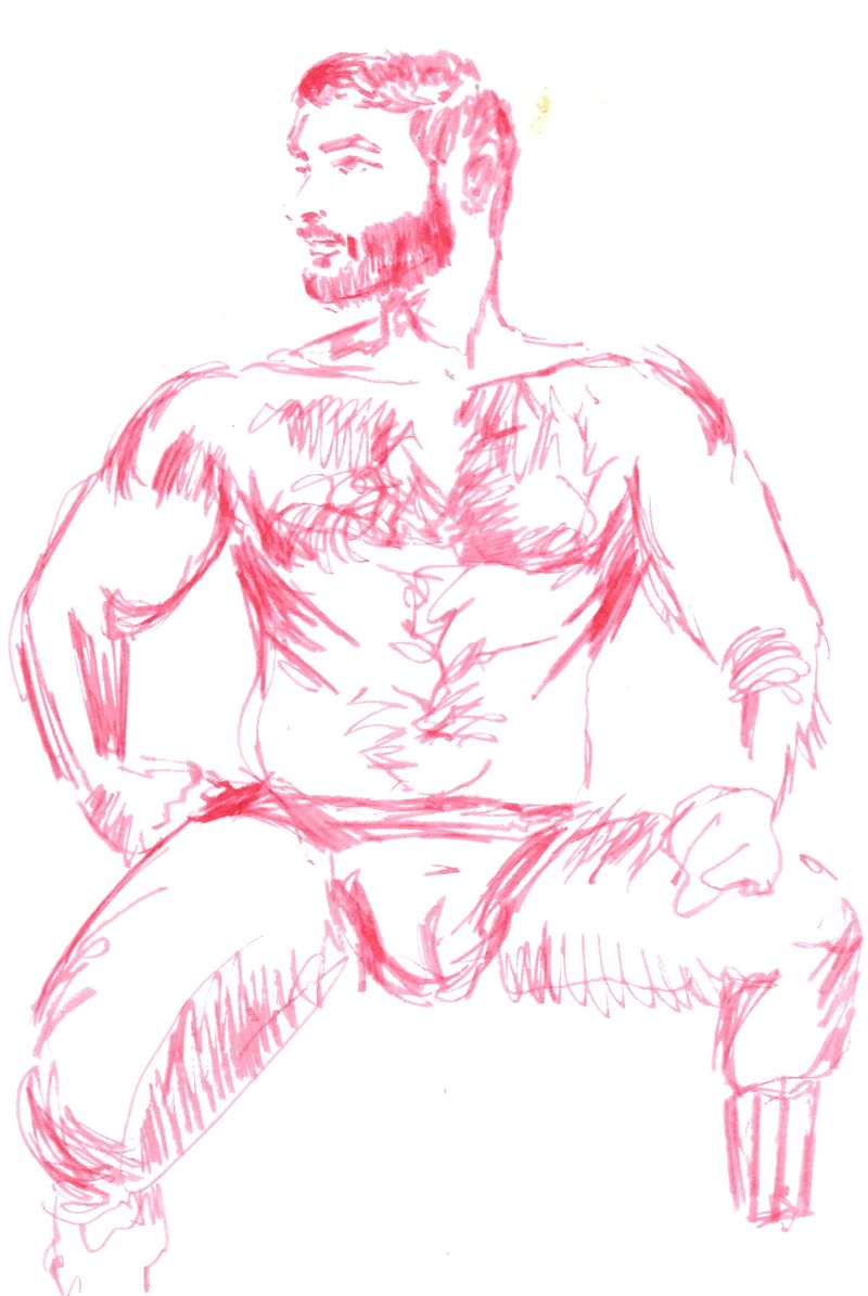 Fountain Pen drawing of tommy