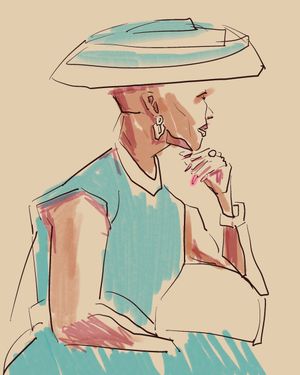 Shaquita in blue
