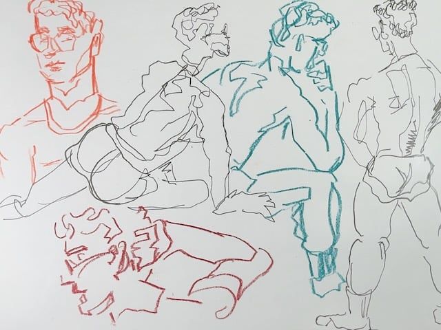 2 minute warmup drawings