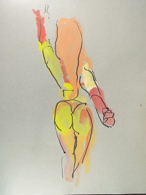 Alexa reaches to hang an ornament